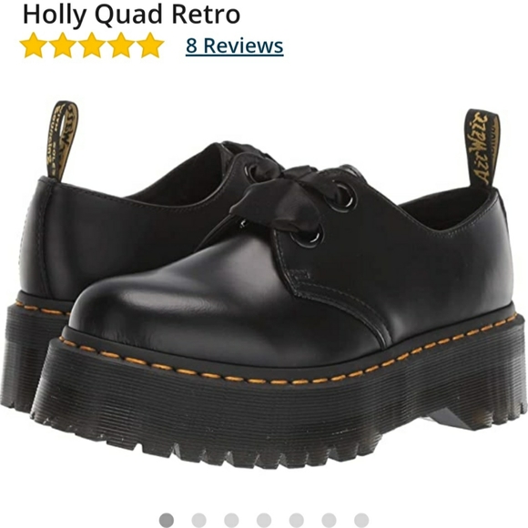 FOUND!! DR MARTENS PLATFORM OXFORDS! BLACK SIZE8W - Picture 4 of 6